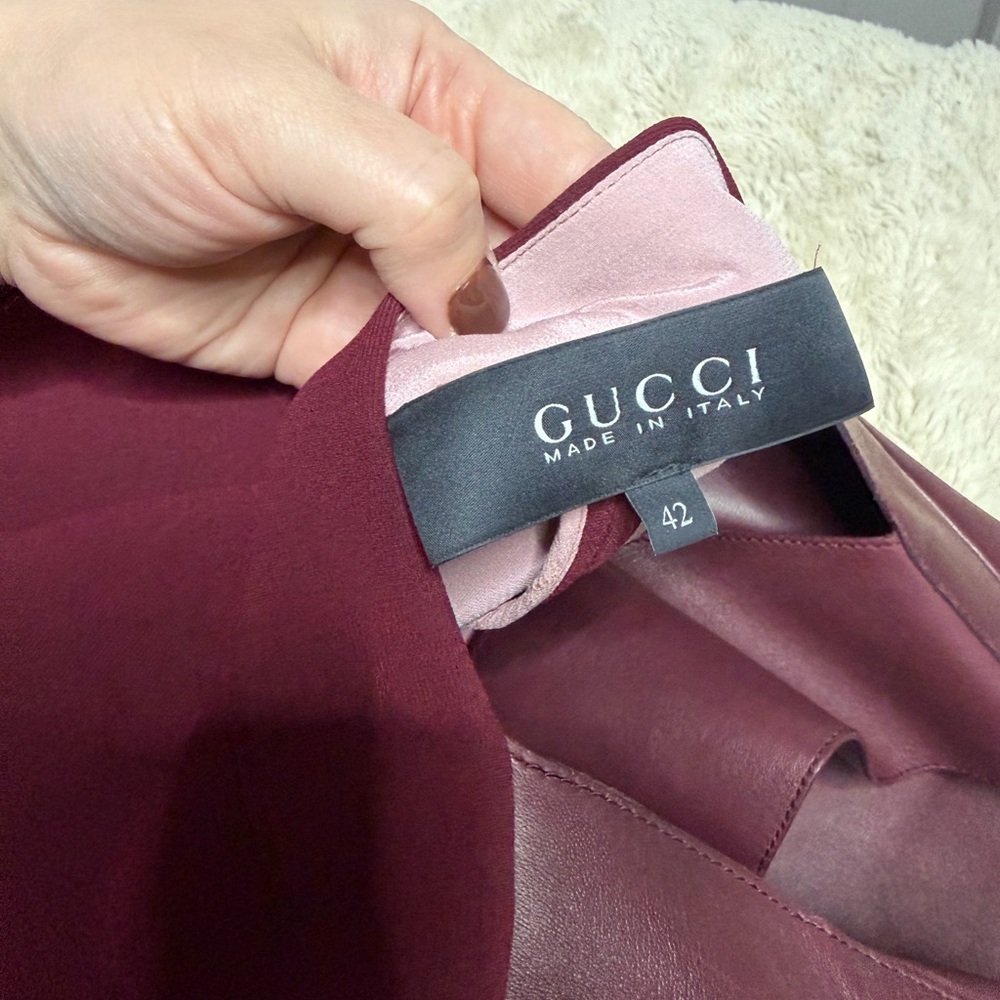 Gucci burgundy dress - Picture 3 of 7